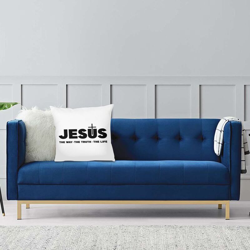Jesus The Way, The Truth, The Life Cushion Cover