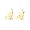 I  ♡ Jesus Stainless Steel Hoop Gold Earrings