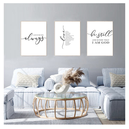 Cursive Quotes Printed Wall Art