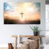 Cross Sunset Canvas Wall Art
