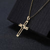 Stainless Steel Hollow Jesus Cross Necklace