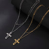 Stainless Steel Hollow Jesus Cross Necklace
