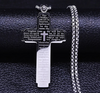 Stainless Steel The Lord's Prayer Cross Necklace