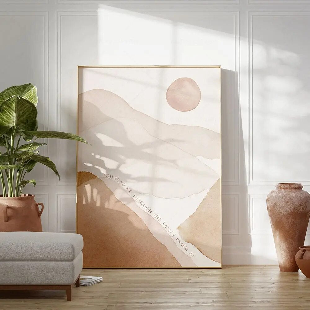 Neutral Bible Verse Canvas Wall Art