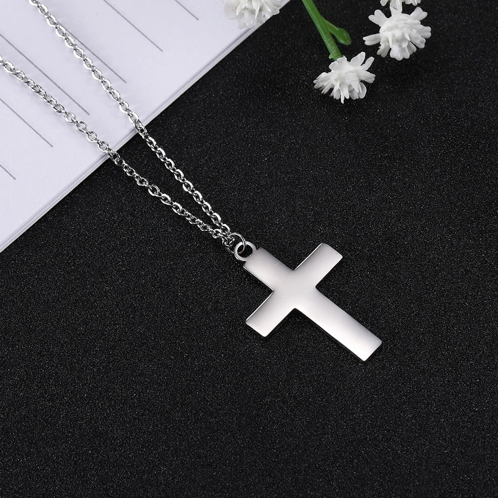Stainless Steel Classic Cross Necklace