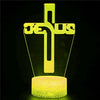 Jesus Cross 3D LED Night Lamp