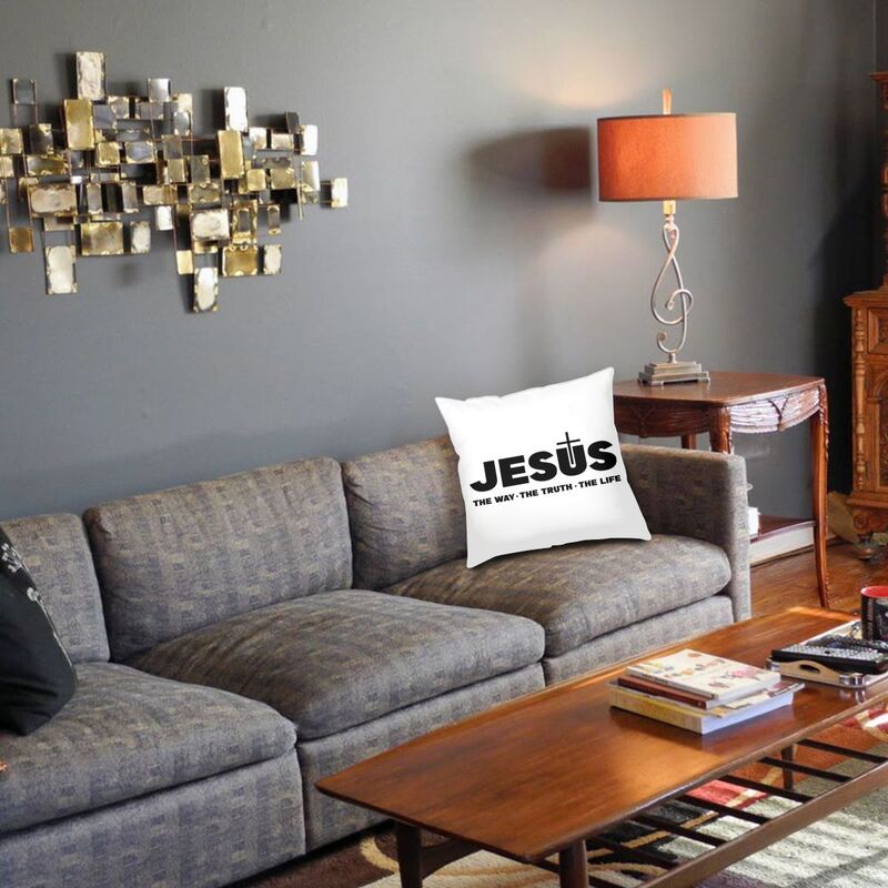 Jesus The Way, The Truth, The Life Cushion Cover