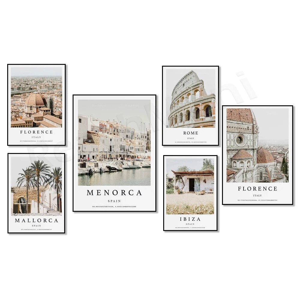 Destination Canvas Travel Poster