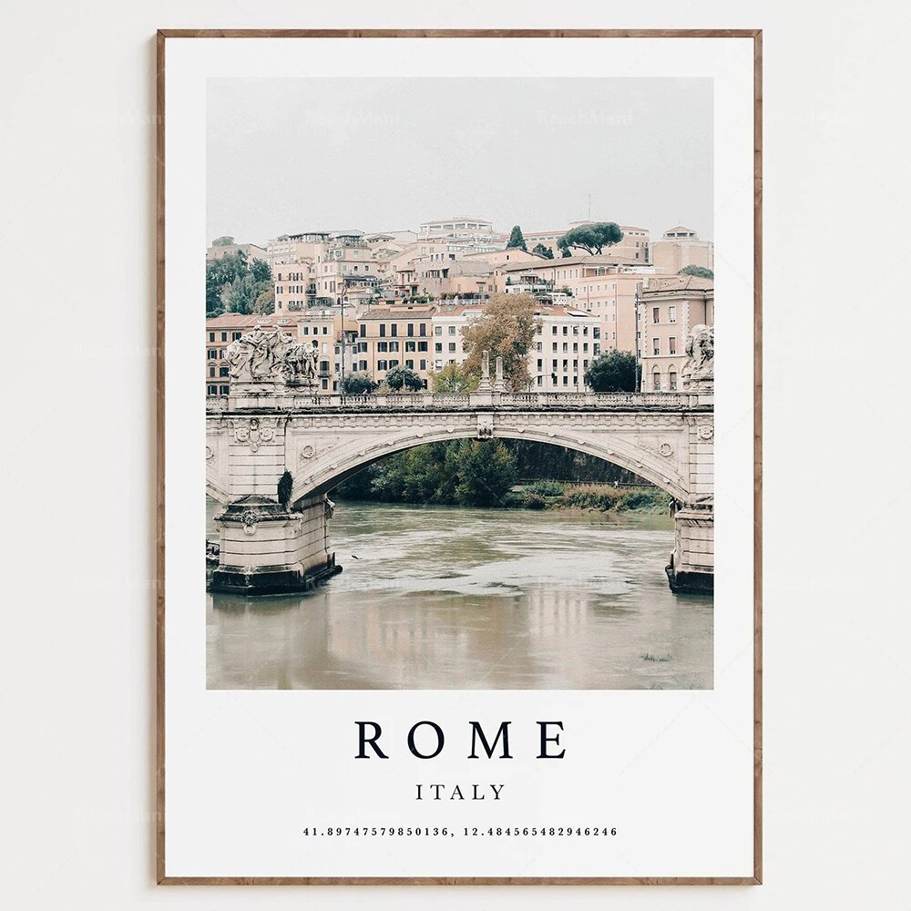 Destination Canvas Travel Poster