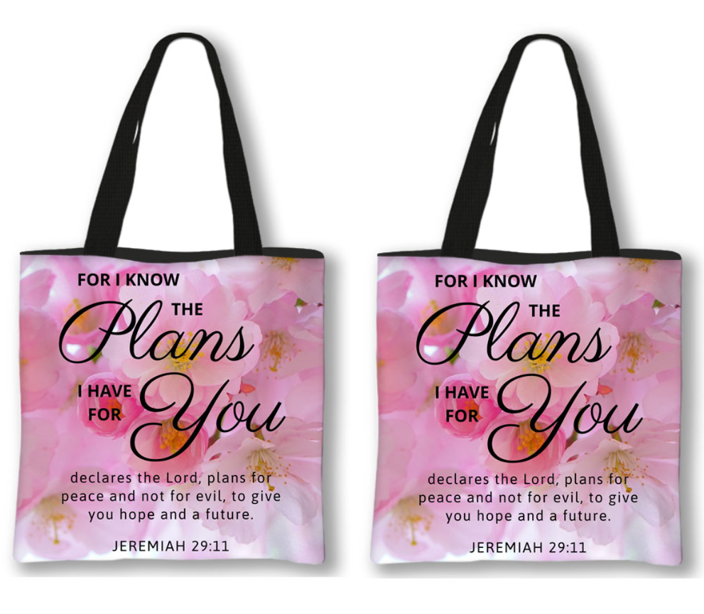 Uplifting Bible Quote Tote Bag