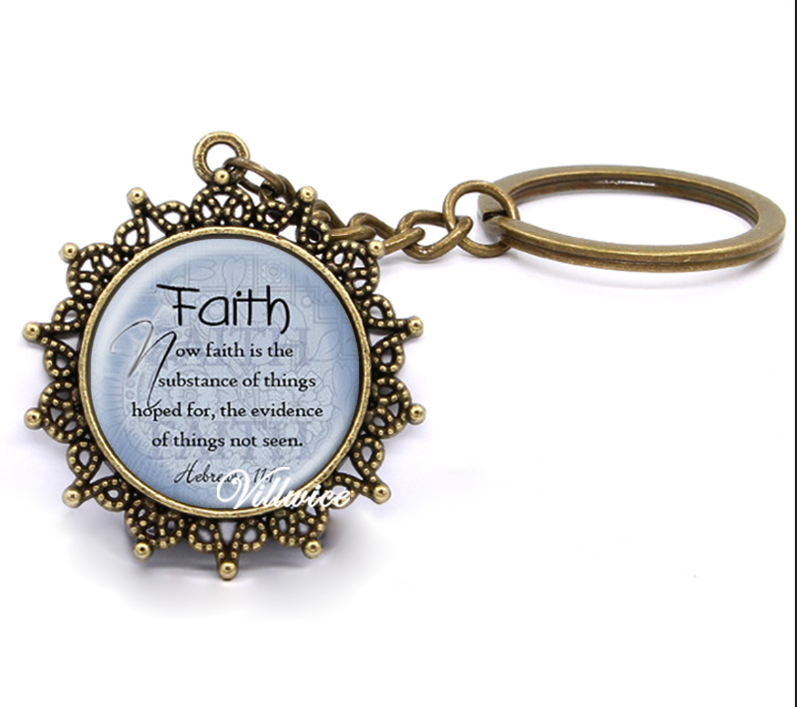 Faith Inspirational Vintage Style Keychain