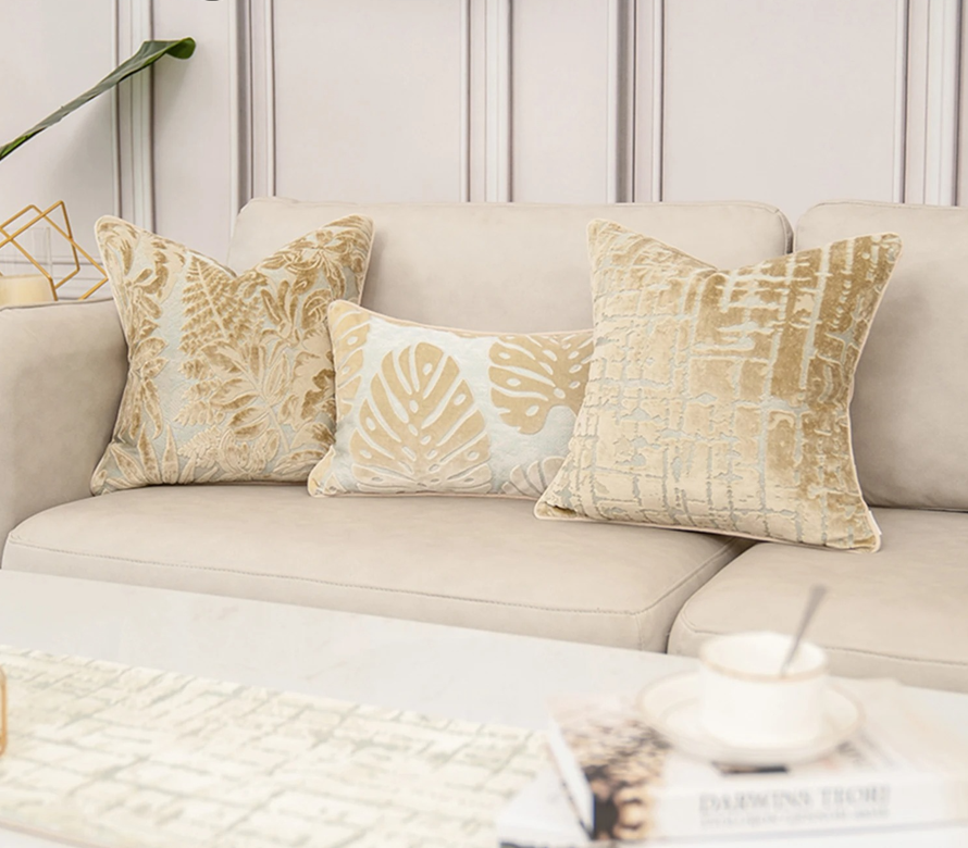 Velora Velvet Bloom Cushion Cover