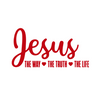 Jesus The Way, The Truth, The Life Decal Sticker
