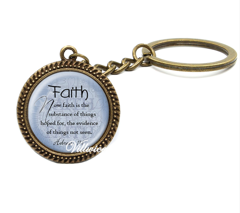 Faith Inspirational Vintage Style Keychain