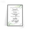 Scripture Floral Printed Wall Art