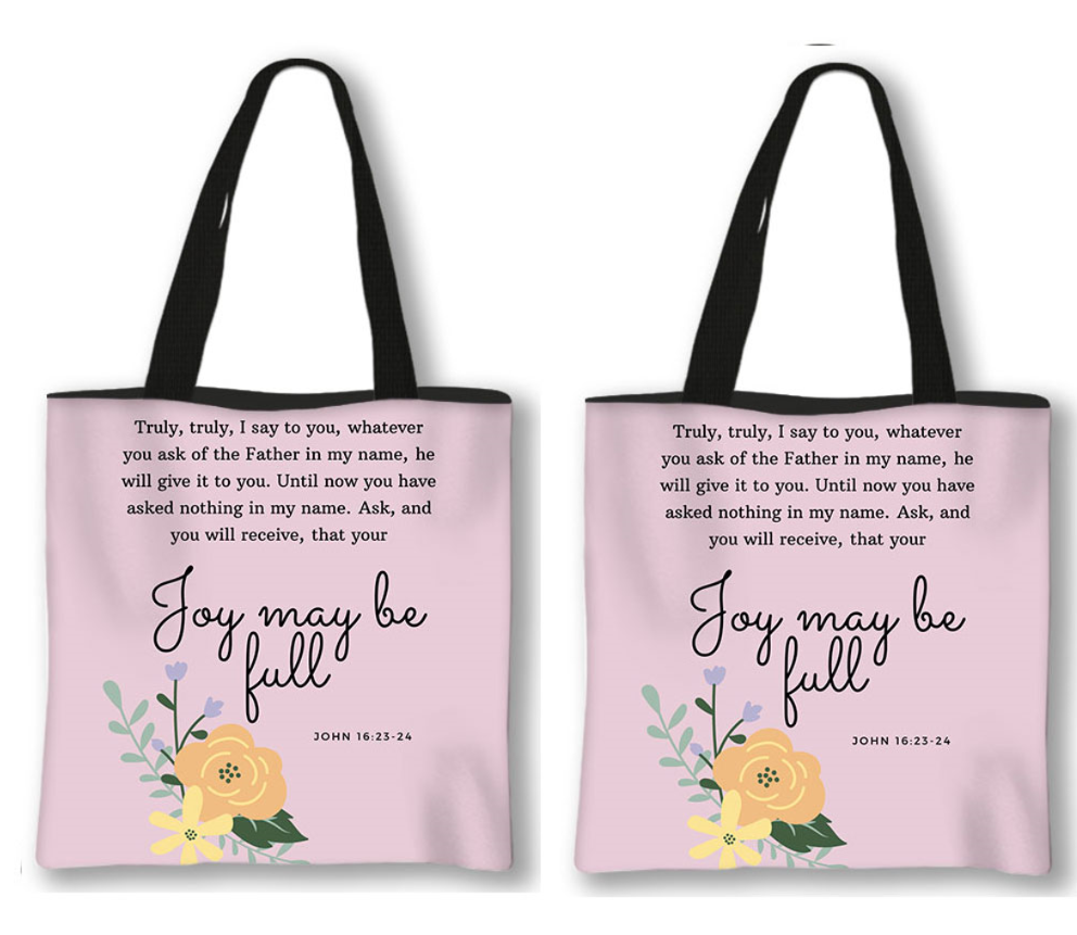 Uplifting Bible Quote Tote Bag