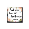 Bible Verse Floral Glass Dome Fridge Magnets