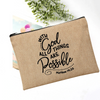 Bible Quote Cosmetics/Toiletry Bag