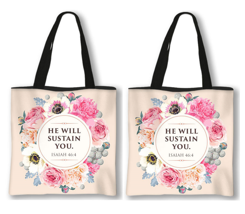 Uplifting Bible Quote Tote Bag