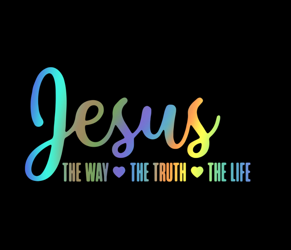 Jesus The Way, The Truth, The Life Decal Sticker