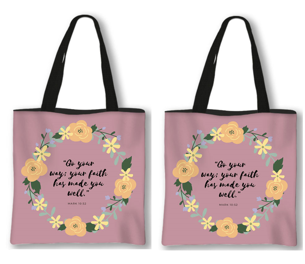 Uplifting Bible Quote Tote Bag