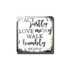 Bible Verse Floral Glass Dome Fridge Magnets