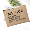 Bible Quote Cosmetics/Toiletry Bag