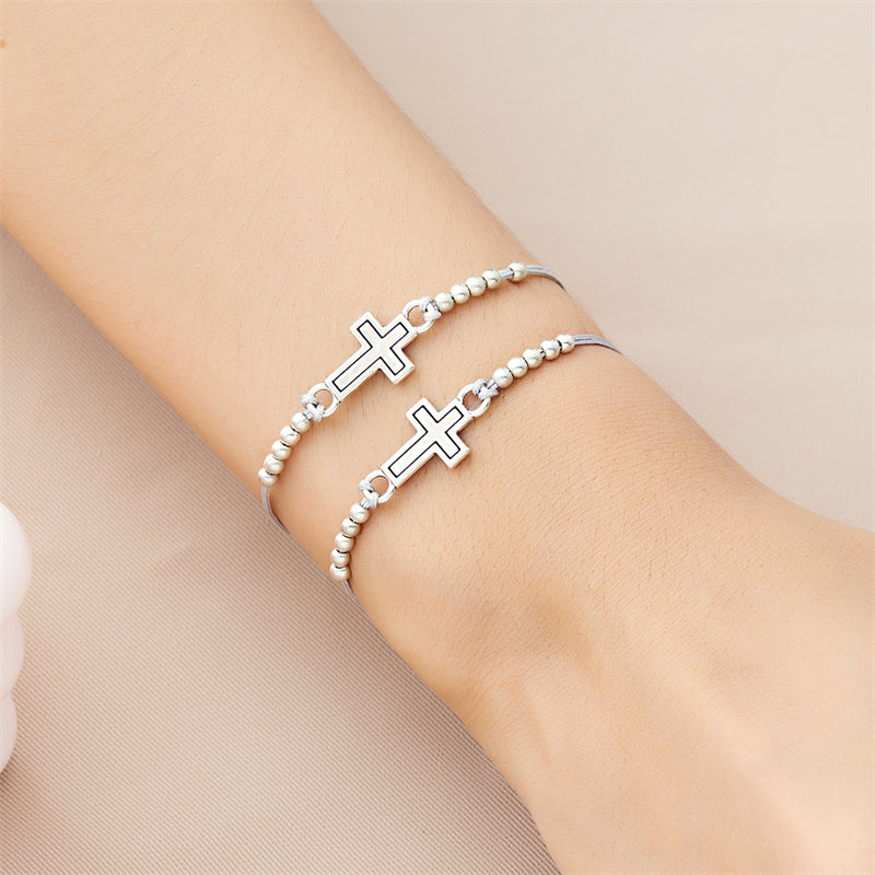 Beaded Cross Friendship Bracelets