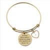 Matthew 17:20 Mustard Seed Heart Bangle
