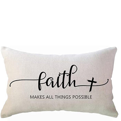 Inspirational Proverb Rectangular Cushion Cover