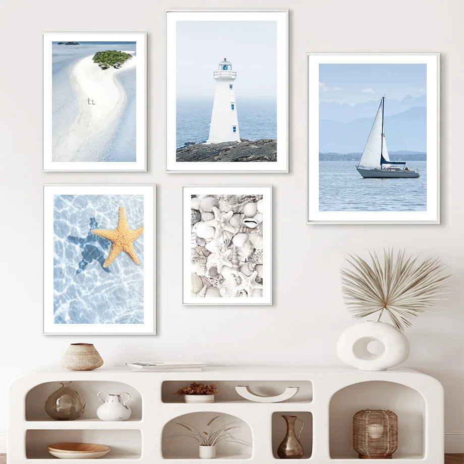 Blue Sky Coastal Printed Wall Art