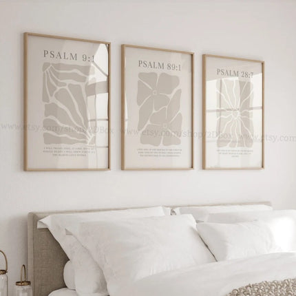 Psalm Floral Printed Wall Art