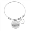 Matthew 17:20 Mustard Seed Heart Bangle