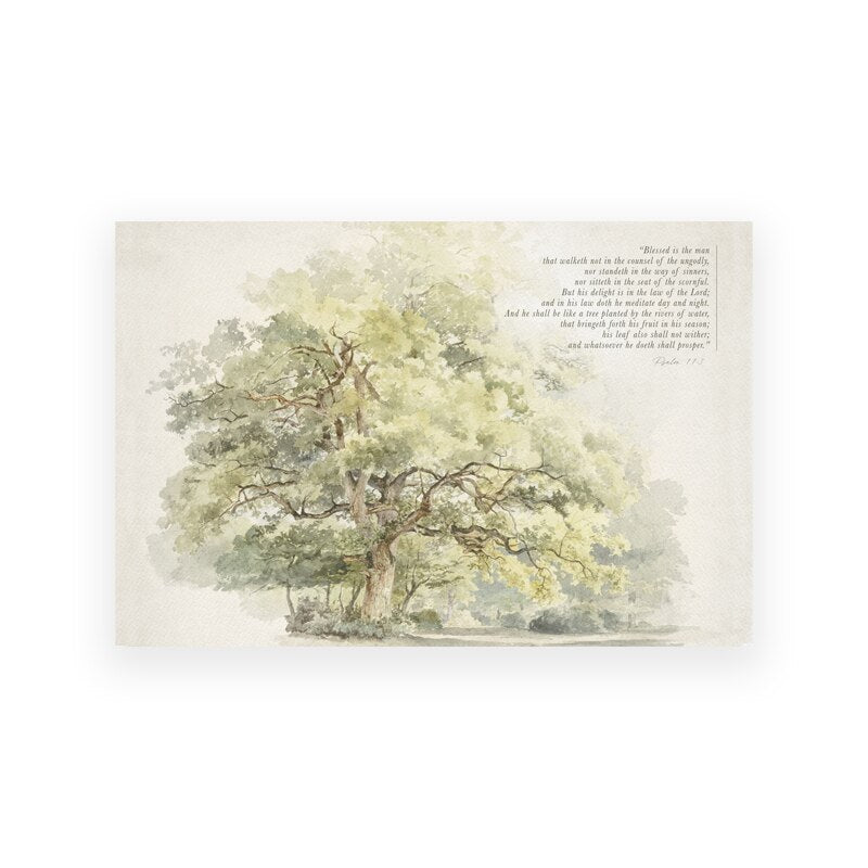 Psalm Scripture Decorative Printed Wall Art