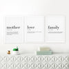 Family Quotes Printed Wall Art