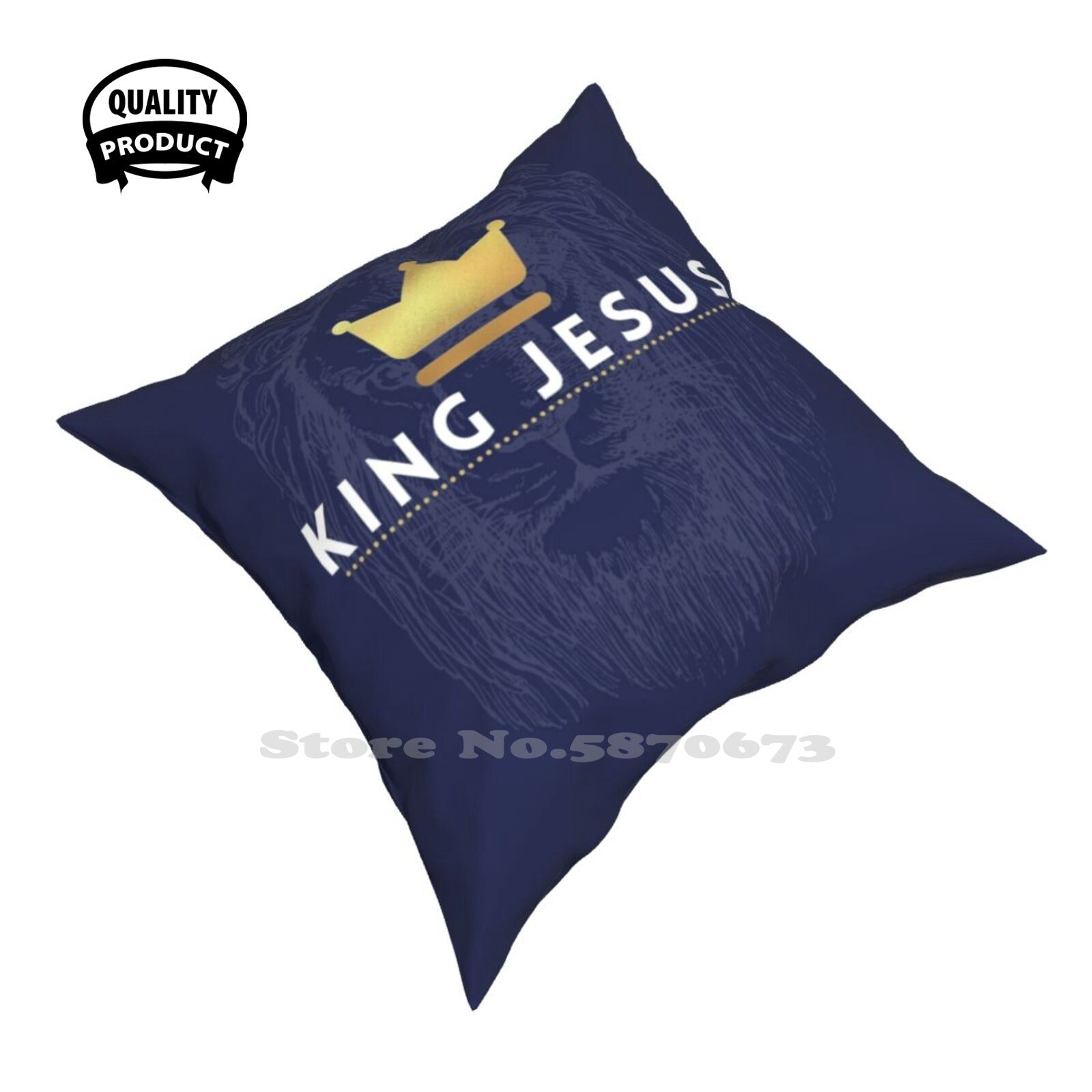 King Jesus Lion Cushion Cover