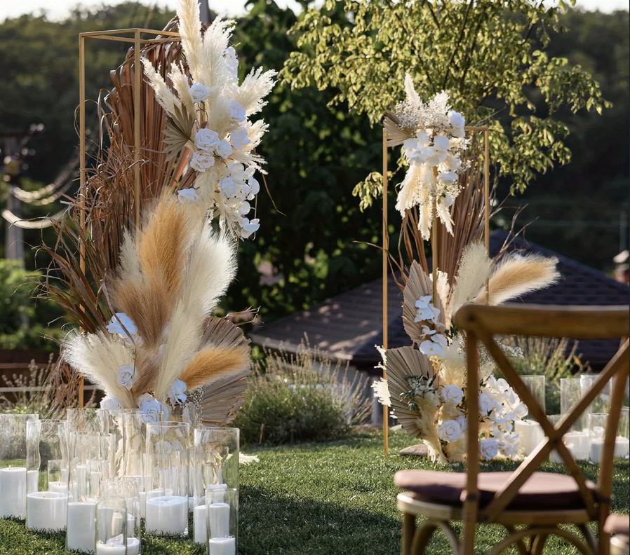 Artificial Pampas Grass Long Stem Bouquet