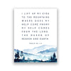 Landscapes Psalms Printed Wall Art