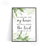 Joshua 24:15 Printed Wall Art