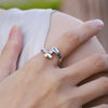 Sterling Silver Cross Infinity Ring