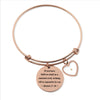 Matthew 17:20 Mustard Seed Heart Bangle