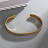 Gold Steel Cuff Bracelet