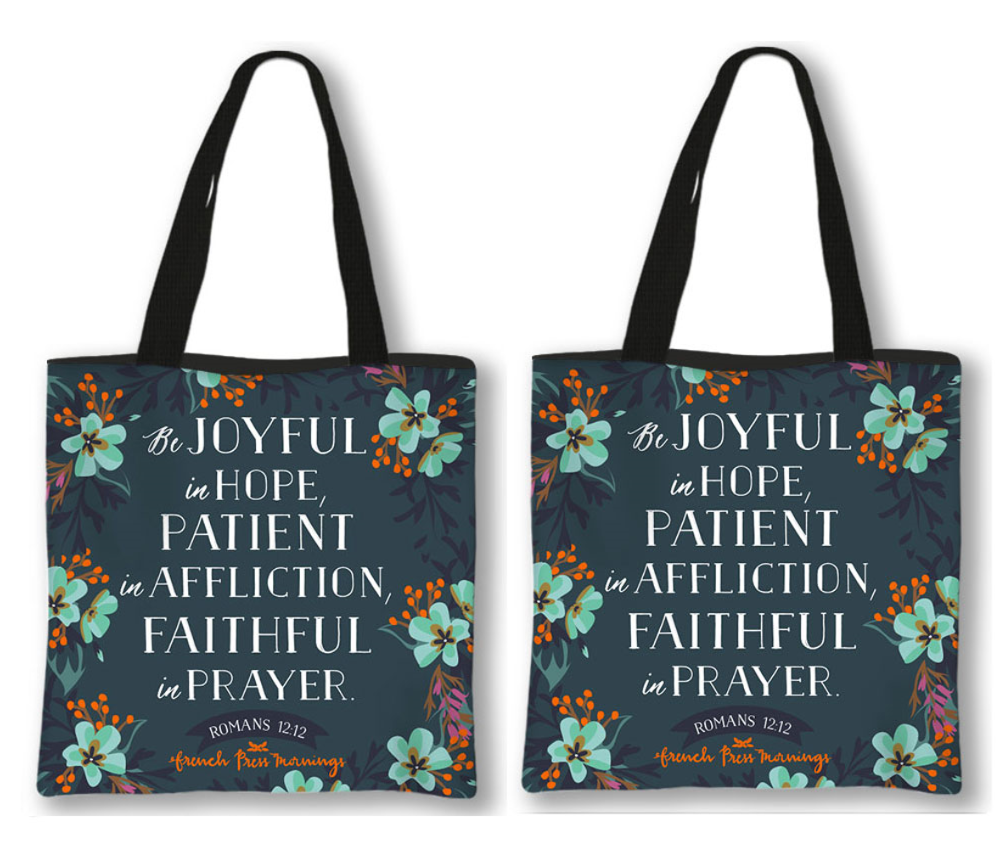 Uplifting Bible Quote Tote Bag