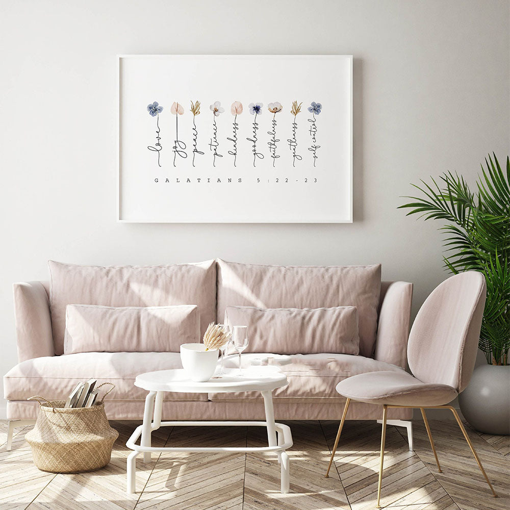 Galatians 5: 22-23 Fruit of the Spirit Printed Wall Art