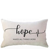 Inspirational Proverb Rectangular Cushion Cover