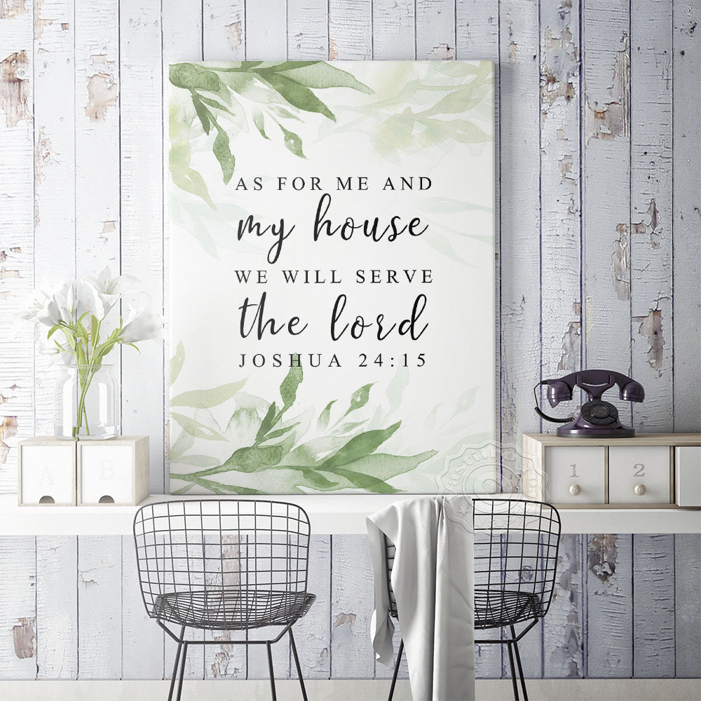 Joshua 24:15 Printed Wall Art