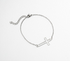 Stainless Steel Hollow Gold Cross Bracelet