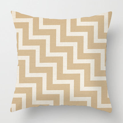 Geometric Linen Patterned Cushion Covers