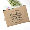 Bible Quote Cosmetics/Toiletry Bag