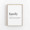 Family Quotes Printed Wall Art
